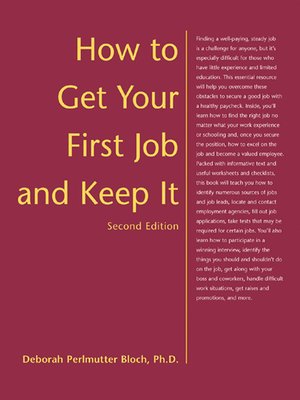 cover image of How to Get Your First Job and Keep It